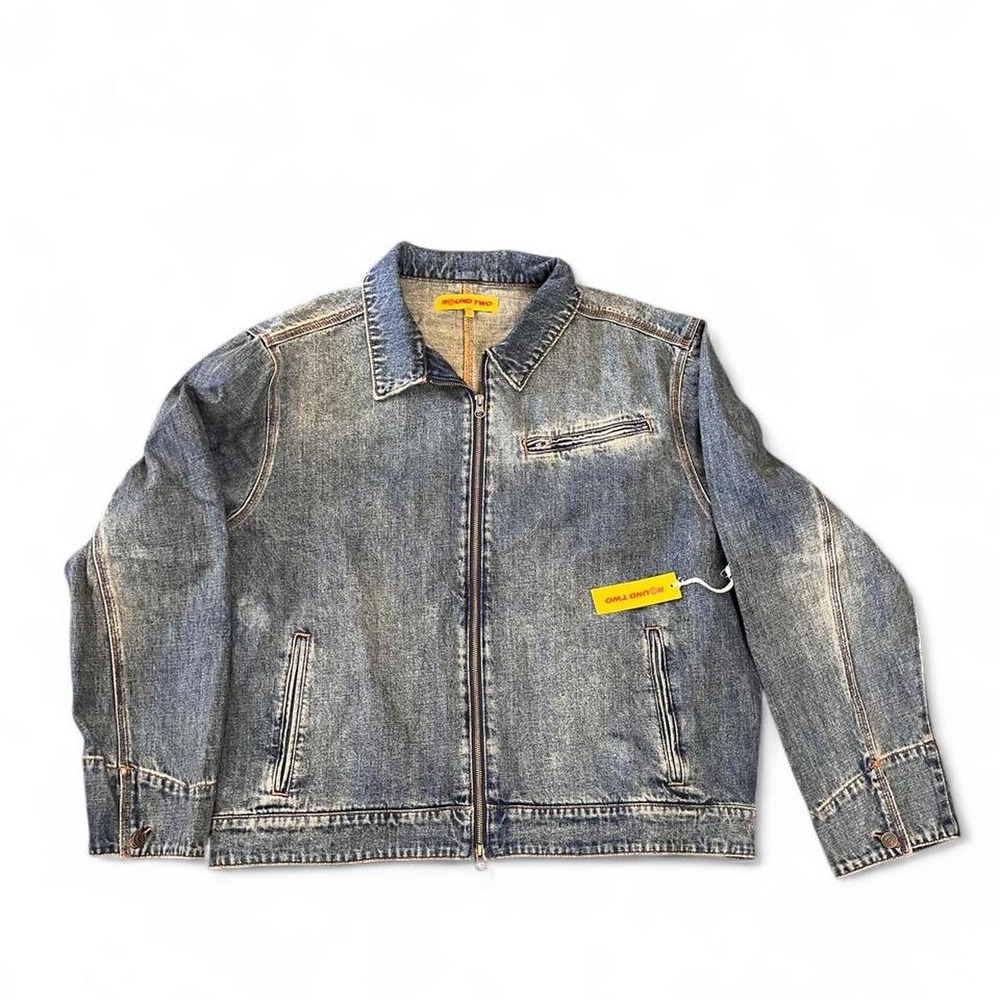Brand new with tags. Round Two Traveler Zip-Up Denim Jacket